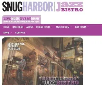 Snugjazz.com(Snug Harbor Jazz Bistro) Screenshot
