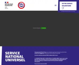 Snu.gouv.fr(Service National Universel) Screenshot
