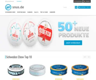 Snus-World.de(Chewing Bags kaufen) Screenshot
