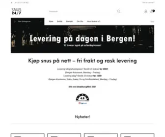 Snus247.com(SNUS 24/7) Screenshot