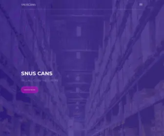Snuscans.com(Cans For Snus) Screenshot