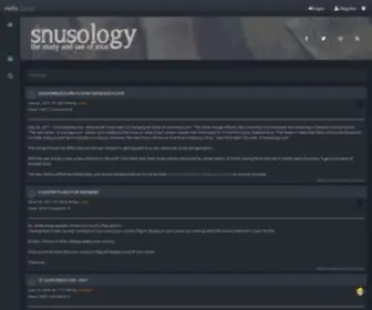 Snusology.com(Snusology) Screenshot