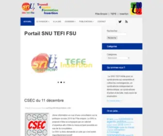 Snutefifsu.fr(SNU TEFI FSU) Screenshot