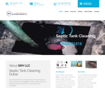 SNV-Uae.com(Septic Tank Cleaning Dubai) Screenshot