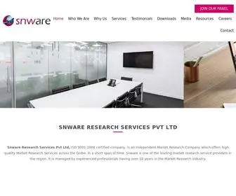 Snwareresearch.com(Snware Research Services Pvt) Screenshot