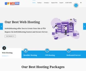 Snwebhosting.in(Web hosting) Screenshot