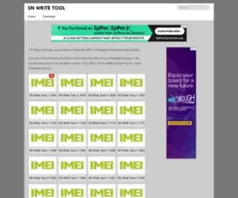 SNwritetool.com(SN Write Tool) Screenshot