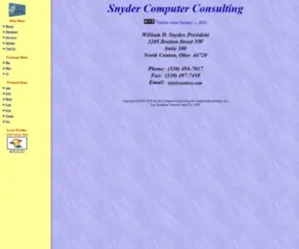 SNydercc.com(Snyder Computer Consulting) Screenshot