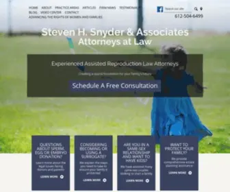 SNyderlawfirm.com(Family & Surrogacy Law Attorney) Screenshot