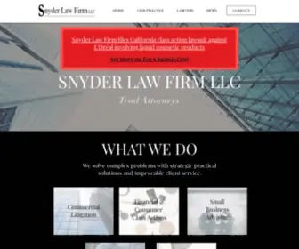 SNyderlawfirmllc.com(Snyder Law Firm LLC) Screenshot