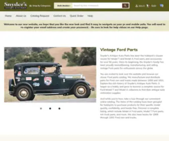 SNydersantiqueauto.com(Vintage Ford Parts Distributor) Screenshot
