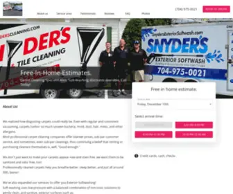 SNyderscleaning.com(Snyder's carpet tile cleaning) Screenshot