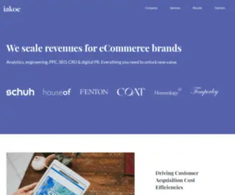 SNydeysense.com(ECommerce Marketing Agency) Screenshot