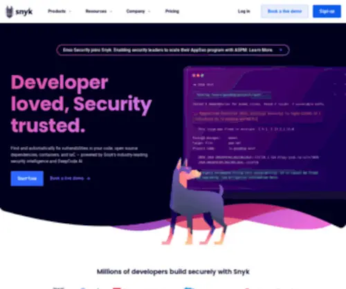 SNYK.co(SNYK) Screenshot