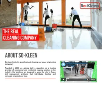 SO-Kleen.com.ng(So-kleen Ltd) Screenshot