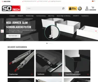 SO-Tech.eu(Your online shop for furniture and kitchen technology) Screenshot