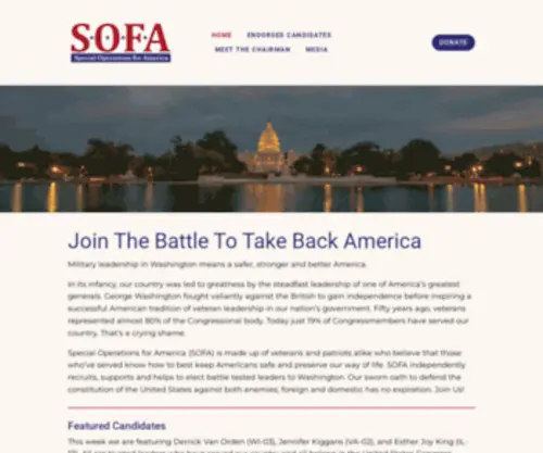 SO4A.org(Special Operations for America (SOFA)) Screenshot