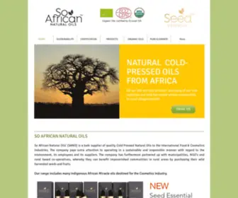 Soafrican.co.za(So African Natural Oils') Screenshot