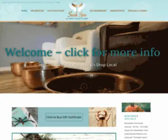 Soakspashop.com(Soak Spa in Ft Collins) Screenshot