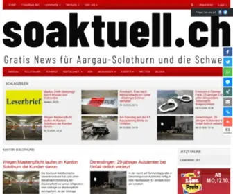 Soaktuell.ch(Internet-Zeitung für Aargau-Solothurn) Screenshot