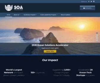 Soalliance.org(Sustainable Ocean Alliance (SOA)) Screenshot