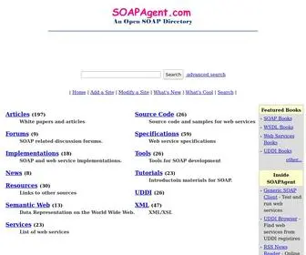 Soapagent.com(Web Service Directory) Screenshot