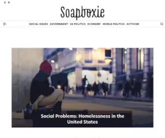 Soapboxie.com(Politics. Explore or sound off about government) Screenshot