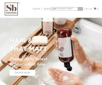 Soapboxsoaps.com(Shea butter infused hair & personal care) Screenshot