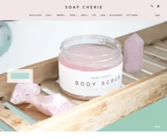 Soapcherie.com(Natural skincare line) Screenshot