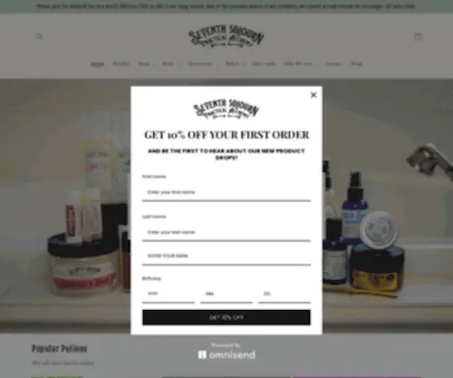 Soapmagic.com(Seventh Sojourn Soaps & Personal Care) Screenshot