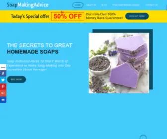 Soapmakingadvice.com(Soap Making Advice) Screenshot