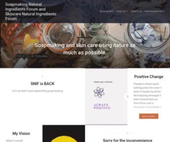 Soapmakingnatural.org(Soapmaking and skin care using nature as much as possible) Screenshot