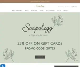 Soapologynyc.com(Soapology NYC) Screenshot