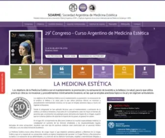 Soarme.com(Sociedad Argentina de Medicina Estetica) Screenshot