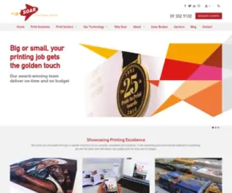 Soarprint.co.nz(Auckland Printing Specialists) Screenshot