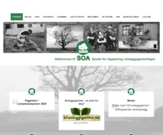 Soasenter.no(Senter for opplæring i anleggsgartnerfaget) Screenshot