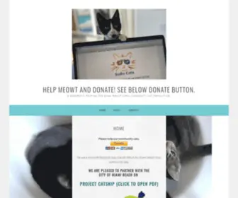 Sobecatsspayandneuter.org(A nonprofit helping the Miami Beach stray community cat population) Screenshot