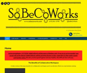 Sobecoworks.com(A Collaborative Work Space) Screenshot