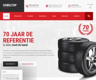 Sobeltop.be(Uw partner in bandenmateriaal) Screenshot