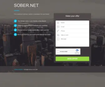 Sober.net(Domain name is for sale) Screenshot