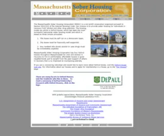 Soberhousing.com(Massachusetts Sober Housing Corporation) Screenshot