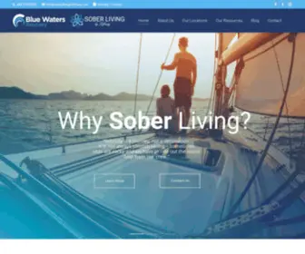 Soberlivingbytiffany.com(Blue Waters Recovery) Screenshot