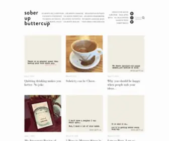 Soberupbuttercup.com(Sober up buttercup) Screenshot