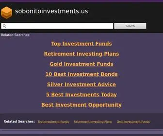 Sobonitoinvestments.us(Sobonitoinvestments) Screenshot