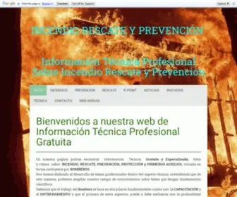 Sobreincendios.com(INCENDIO RESCATE Y PREVENCION) Screenshot
