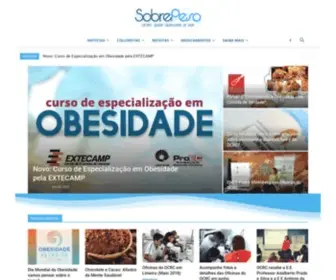 Sobrepeso.com.br(Informações para uma vida mais saudável) Screenshot