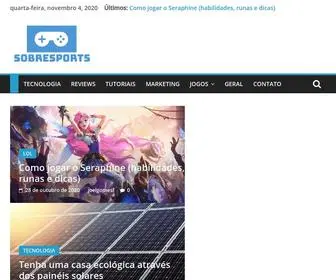 Sobresports.com.br(Site de notícias de esports em geral) Screenshot