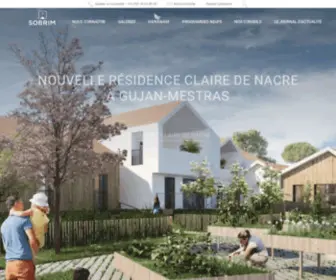 Sobrim-Immobilier.com(Constructeur de logements neufs au Pays Basque et dans les Landes) Screenshot