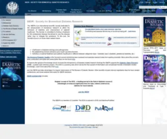 Soc-BDR.org(Society for Biomedical Diabetes Research) Screenshot