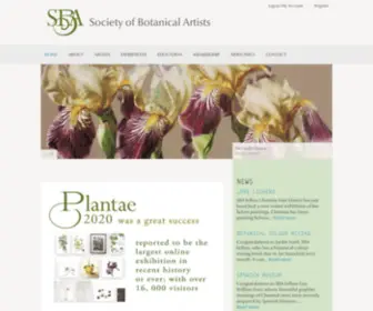 Soc-Botanical-Artists.org(Society of Botanical Artists) Screenshot